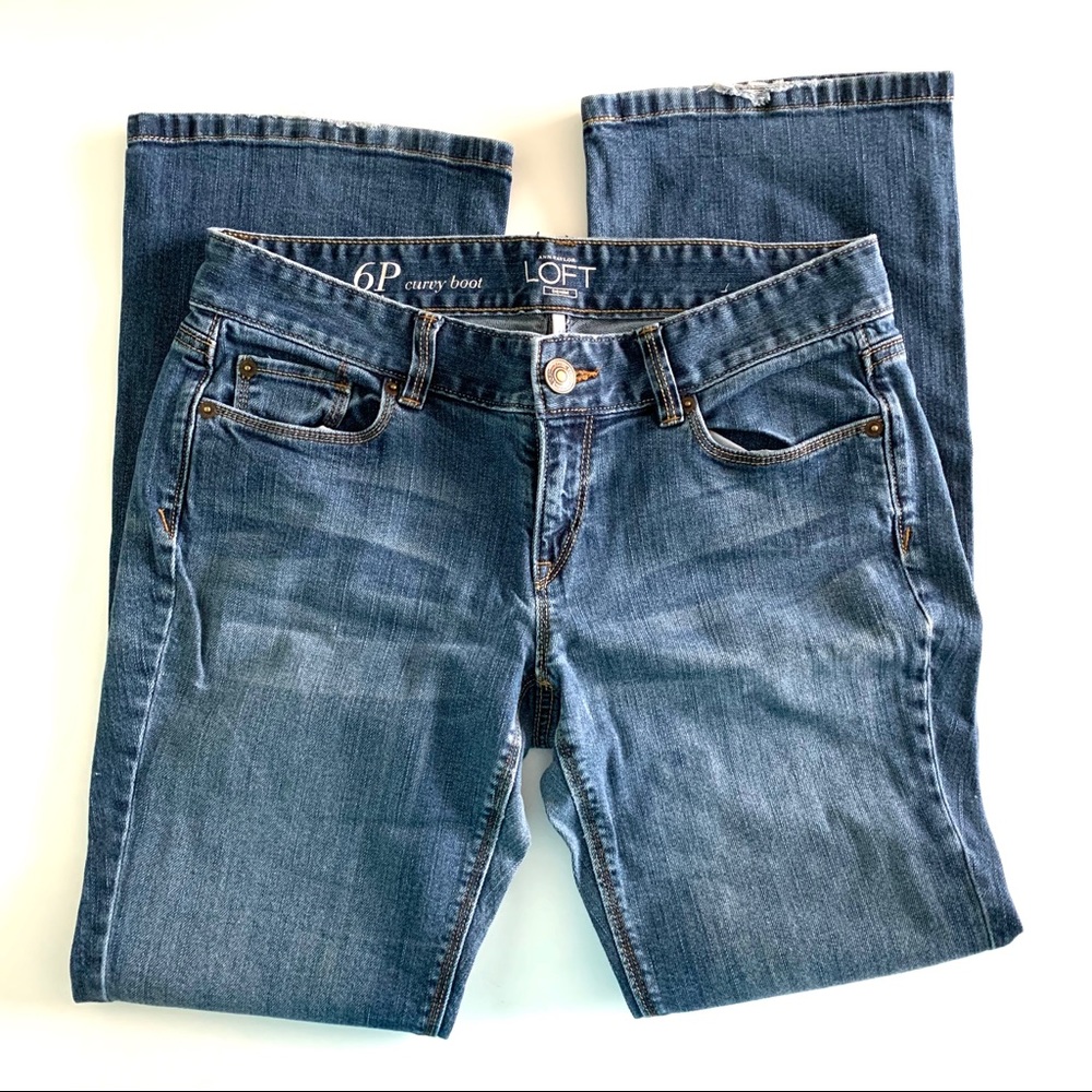 LOFT by Anne Taylor curvy boot denim jeans